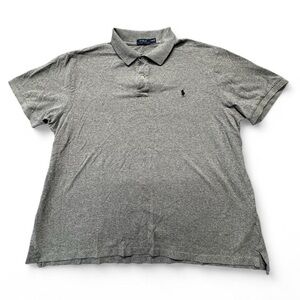 Polo by Ralph Lauren Men's Grey Short-Sleeve Polo Shirt Size 2XB